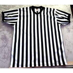 Alleson Referee Basketball Football Hockey Zebra Jersey Men's Size 2XL